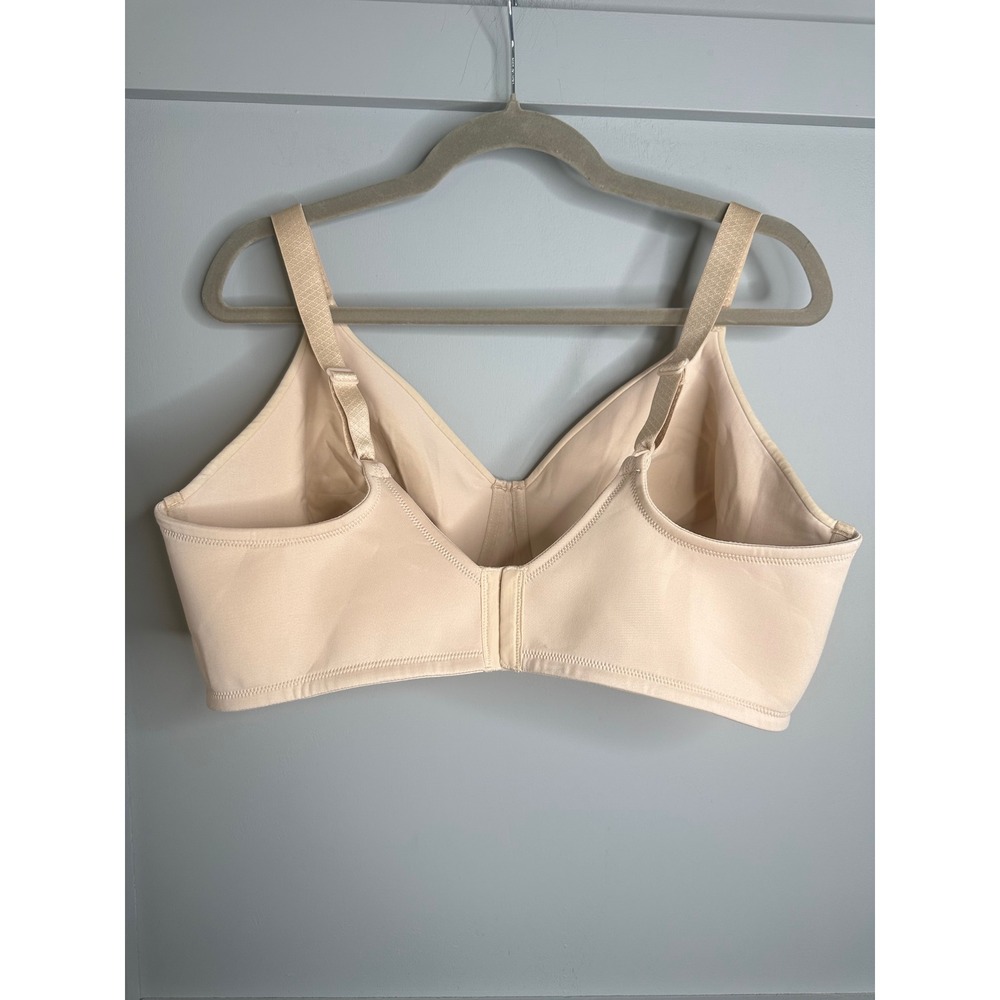 Vanity Fair Comfort Revolution Wirefree T-Shirt Bra Beige Full Coverage SZ 44DDD - Picture 6 of 11